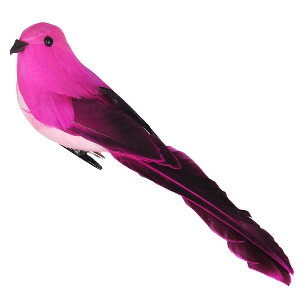 Amazon.co.jp: amleso 鳥 置物 リアル 鳥 木 クリップ付き 観葉植物 お