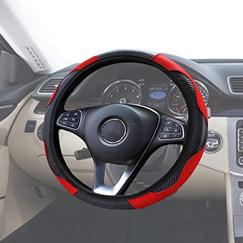 Tampa do volante do carro,Capas de Volante em Couro PU Acolchoadas - Acessórios para veículos univer
