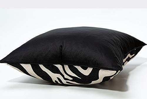 Miniatura 4 de Juego de 2 fundas de almohada decorativas con estampado de animales, estampado de cebra y guepardo, fundas de cojín en blanco y negro para sala de