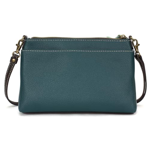 Image of CHALA RFID Protected Vegan Leather Deluxe Crossbody Bag with Adjustable Straps