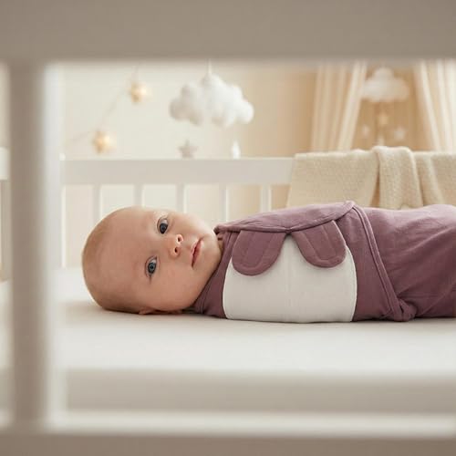 Image of GLLQUEN BABY Swaddles for Newborns 3-6 Months, Adjustable & Easy Fastener | 3-Pack, Baby Girl Swaddles Organic Cotton Womb-Like Nursery Swaddling Blanket reduces startle reflex, Soft & Skin-Friendly
