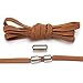 WEDSA 12 Farben Elastic No Tie Schnürsenkel Halbkreis-Schnürsenkel für Kinder und Erwachsene Turnschuhe Schnürsenkel Lazy Metal Lock Laces SHOS-Australia, braun