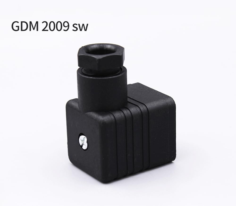 Wtyczka zaworu elektromagnetycznego GDM2009 SW — gwint PG 9, 2+PE, stopień ochrony IP65, złącze do montażu na miejscu zapewniające niezawodne działanie(5pcs)