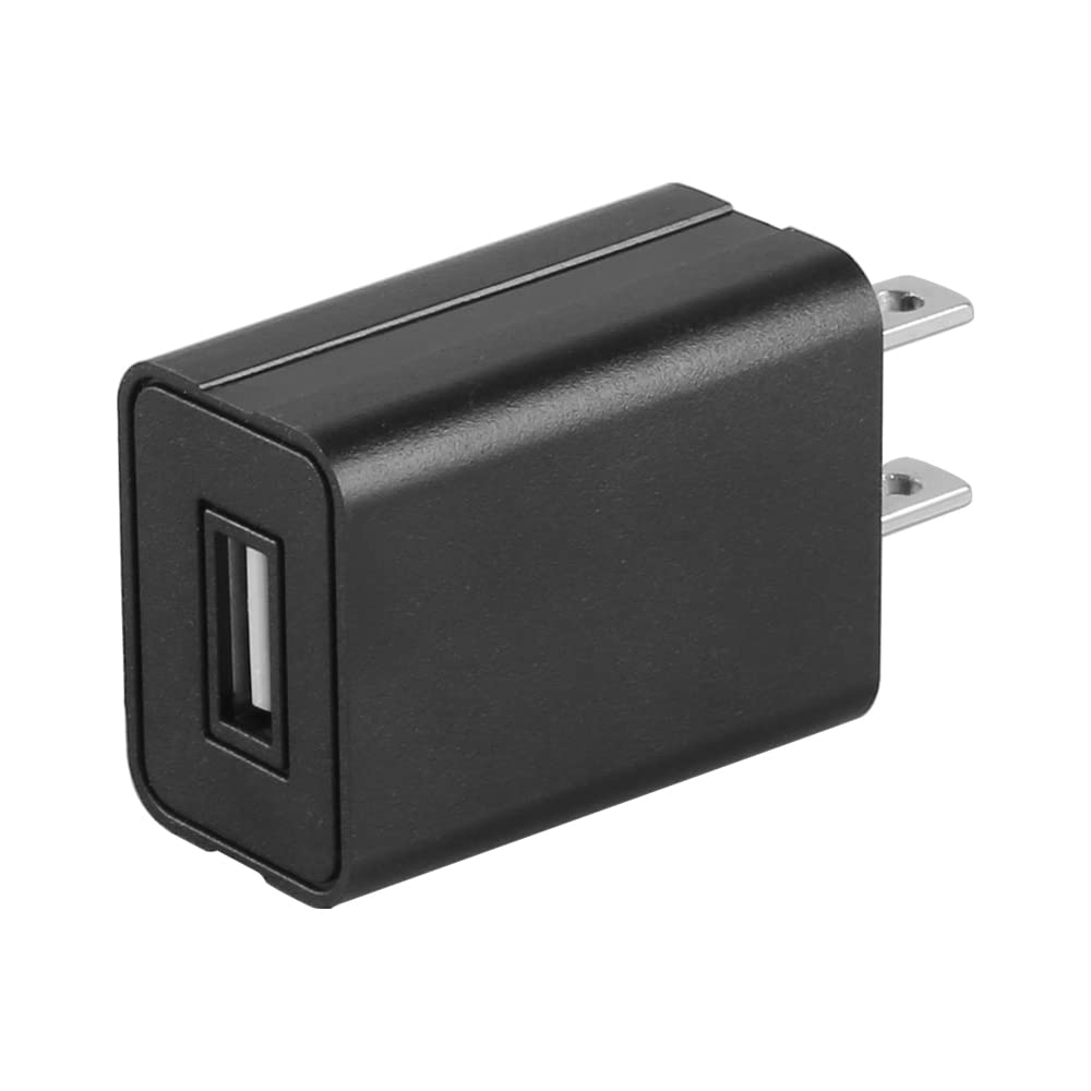 YOTFUEL Wall Charger Cube 5V1A USB Power Supply Charging Block Universal Wall Plug Brick Portable Travel Fast Charger Power Adapter for iPhone, Samsung Galaxy, LG (Black)