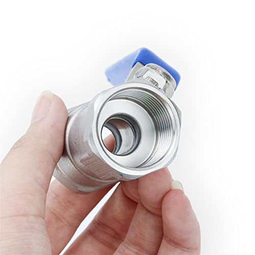 Válvula de bola DN20 en acero inoxidable 304 de máxima resistencia estructural 7