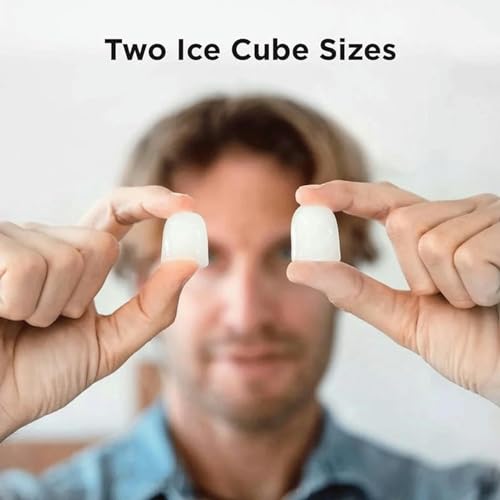 Fabricadora de Hielo de Encimera, Produce 26 lb en 24 Horas, con Función de Autolimpieza, Incluye Cucharón y Canasta para Hielo miniatura 5