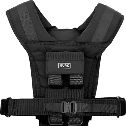 MVRK Adjustable Weighted Vest Men 18 lbs - Weighted Workout Vest With Iron Weights, Heavy Duty Weighted Exercise Vest For Functional Training, Slim Design Weighted Running Vest, Weight Vest for Men