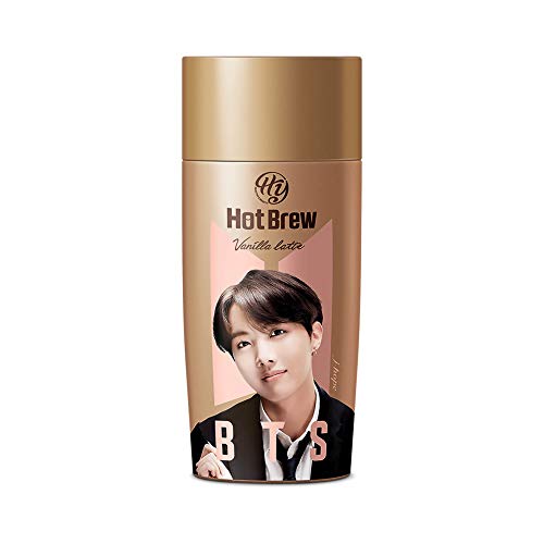 PALDO BTS BangTan Boys J-HOPE Kpop Hot Brew Vanilla Latte Coffee Bottled Drinks Ready To Drink Beverage Bottle Box, 9.13 Fl Oz (Special Edition)