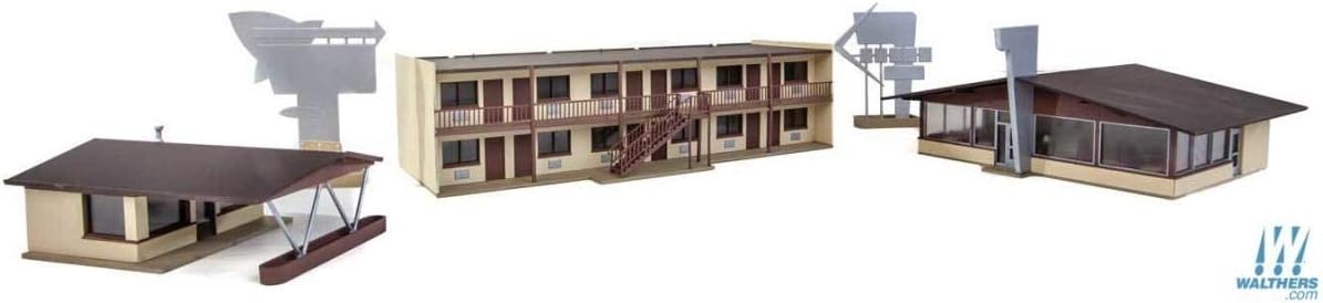 Walthers Cornerstone HO Scale Building Kit Vintage Motor Hotel & Restaurant