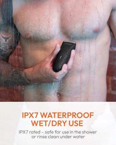 Image of MANSPOT Manscape Groin Hair Trimmer for Men, Electric Ball Trimmer /Shaver, Replaceable Ceramic Blade Heads, Waterproof Wet /Dry Groin & Body Shaver Groomer,90 Minutes Shaving After Fully Charged