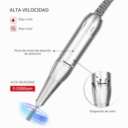 Cortador de uñas y mango de torno para solucionar vibraciones 6