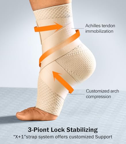Image of 7-Zone Ankle Brace for Women&Men, L,Nude