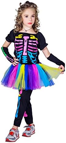 flatwhite Halloween Girl's Skeleton Costumes