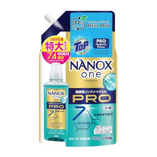 TOP Nanox one Ultra Concentrated Liquid Detergent 740g Refill (PRO Hygienic Power)