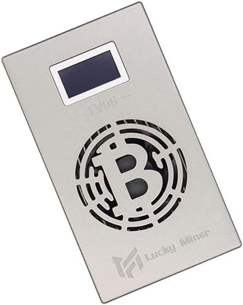 Lucky Miner LV06 Miner Bitcoin Miner V6 Solo Bitcoin Miner WiFi Connection 500GH/S Hashrate Crypto Miner asic Miner Silent Operation Home Lottery BTC Miner Mining Machine