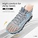 Men's Running Shoes Breathable Mesh Trail Runners Fashion Blade Sneakers Non Slip Gym Sport Trainer Casual Athletic Walking Shoes Grey Blue