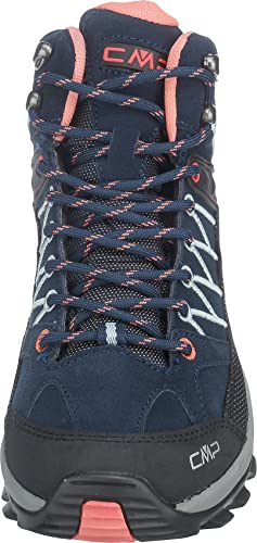 CMP Rigel Mid Trekking- & Wanderhalbschuhe Damen, Blau (B.Blue-Giada-Peach 92ad), 39 EU, 3Q12946