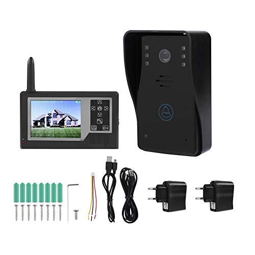 Garsent Video Türsprechanlage Gegensprechanlage, 3.5 Zoll LCD Monitor WiFi Video Intercom Türklingel mit Nachtsicht Kamera für 1/2 Familienhaus(1 Monitor)