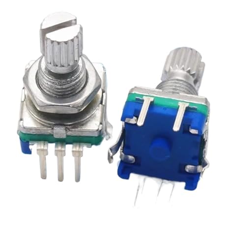 Interruptor rotatorio EC11 de 5 pines para reparación de equipos de audio y sonido, 2 uds