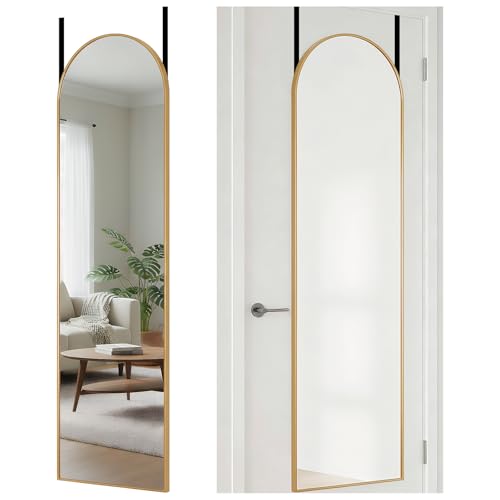 DUMOS Full Length Mirror 47x14 Inches - Arched Full Body