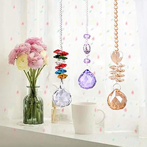 Atrapasol de Cristal Arcoíris, 3 Piezas Cover