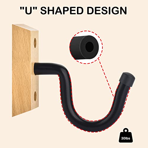 Horizontal Real Hardwood Gun Rack - Steel Shotgun Hooks Store Any Rifle Shotgun And Bow, Wall Hanger Vertical Gun Hanger, 4 Pack #TOP3