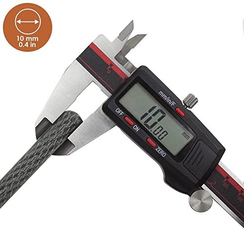 Bv 4Ft Bike Cable Lock, Security Steel Cable, Double Looped Braided Steel Flex Cable 3/8 Inch, Thick Heavy Duty Bike Lock Cable For U-Lock, Padlock, Disc Lock, Vinyl Wrap For Corrosion Protection #TOP2