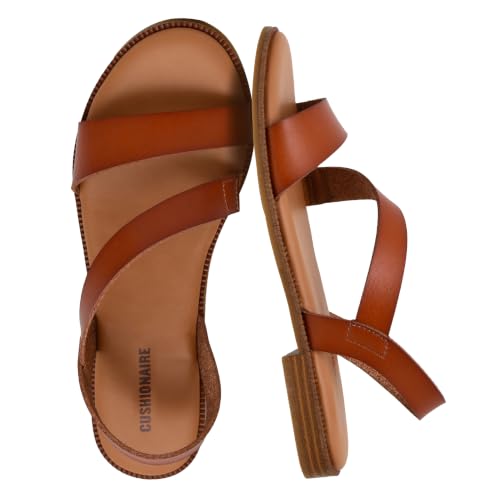 CUSHIONAIRE Lido Slingback Sandals for Women, Casual Open Toe Slip-On Design with Cushioned Footbed...