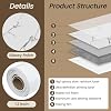 KASARO Peel and Stick Backsplash Wall Tile, 118 47 inch, Self-Adhesive Thicker Waterproof 3D Panel, PET Marble White with Grey Stripes Decor Accent for Kitchen, Bathroom, 5 Pieces