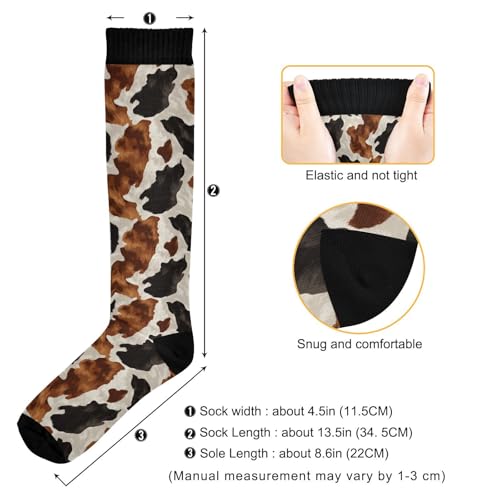 Image of Pigsaly Red White Polka Dot Womens Compression Socks Athletic Tube Sock Knee High Socks Outdoor Sport Socks