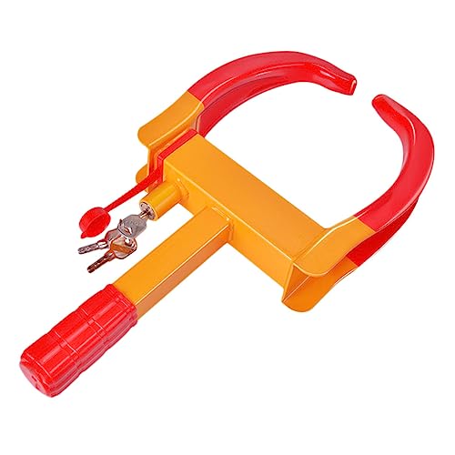 SOESFOUFU 9holes Car Wheel Chock Lock with Anti-Theft Feature Durable Construction Design for Secure Tire Protection for Vehicle Security and Theft Prevention