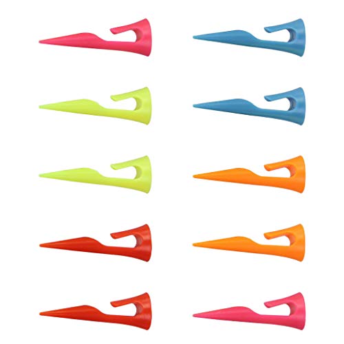 LEIPUPA Tees de Bolso de Clube de Golfe de Plástico de 10 Unidades Portáteis com Ferramentas de Trei