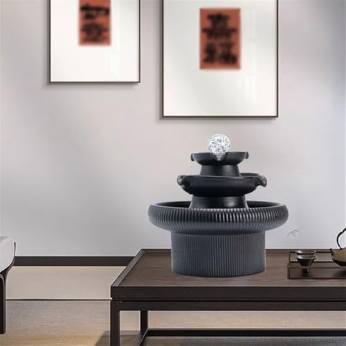 Fontaine à eau créative avec cycle continu et aquarium de table intégré