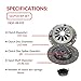 Clutch Kit Compatible With Civic Delsol Acura El DX EX GX LX Reverb VALUE EX-R CX SI VX 1992-2005 1.5L l4 1.6L l4 1.7L l4 GAS SOHC Naturally Aspirated (D15; D16; D17; 08-022)