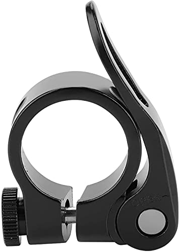 Generic Bicycle Seatpost Clamp,Aluminum Alloy Seatpost Seat Post Clamp Quick Release 28.6mm Suit for 25.4mm Seat Post for Road Bike Mountain Bike, ???? as Shown
