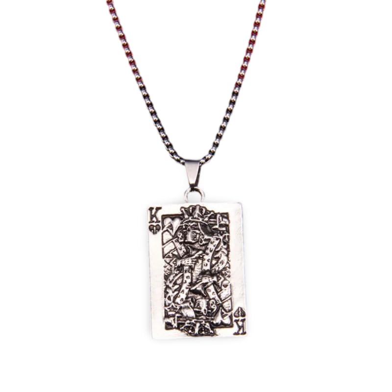 Collier As de Pique en Argent 925 pour homme et femme