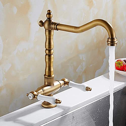 Robinet d'eau de salle de bains style pont pour lavabo vasque - 6
