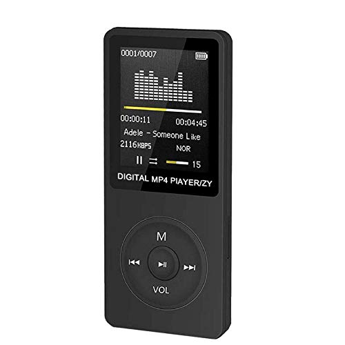 BST&BAO Reproductor MP3 / MP4, Reproductor portátil con Pantalla Digital de 1.8 Pulgadas, Radio FM de diseño Delgado y álbum de Fotos electrónico