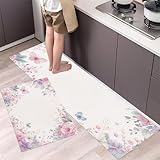 Matériau de haute qualité: Fabriqués en velours de cristal de qualité supérieure, ces tapis sont doux au toucher, absorbent rapidement l’humidité et ne peluchent pas. Leur tissu fin et agréable est également résistant à la décoloration, garantissant une excellente durabilité même après de nombreux lavages