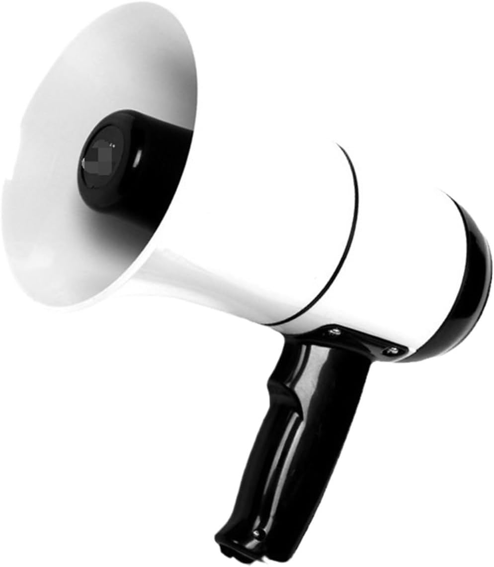 Megaphone Loud Hailer Handheld Megaphone Loud Speaker Horn Cheering Bullhorn Voice Amplifier Sports Loudspeaker Megaphone for Sport