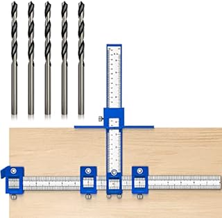 Holimax Cabinet Hardware Jig, Cabinet Handle Jig, Cabinet Hardware Template Tool, Punch Locator Drill Guide for Handle Knob Pull Installation of Door and Drawer woodworking tools
