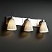 Justice Design Group POR-8923-10-WAVE-CROM Limoges Collection Modular 3-Light Bath Bar