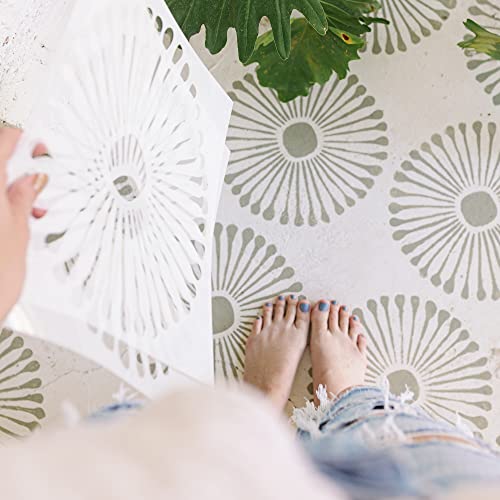 Reusable Tile Stencil 12x12 (2 Pack) Large Floor Stencils for