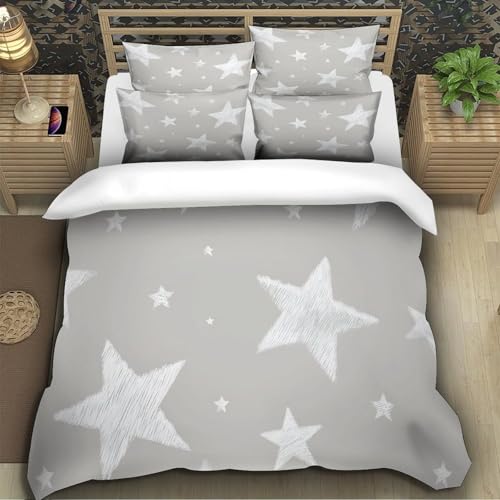 Housse de couette minimaliste blanche en microfibre de luxe - 5