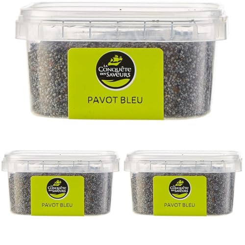 La Conquête des Saveurs Pavot Bleu 70 g (Lot de 3)