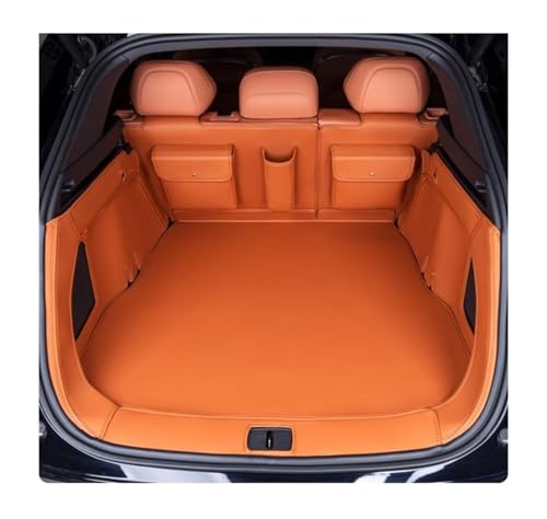 Tapis de coffre pour Deepal S7 2024 en cuir orange protection intégrale