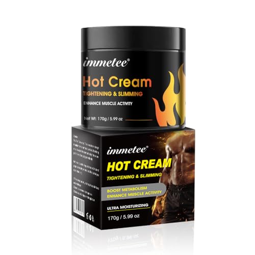 immetee Crema calda, gel dimagrante brucia grassi anticellulite, crema rassodante per il corpo di perdita di peso, gel modellante per il corpo