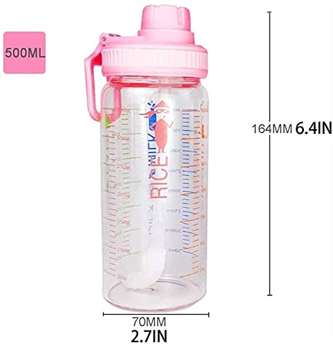 WGLL Niños Modernos Simples Botella de Agua Termo con Tapa de Paja Lavavajillas Copa de Viaje con Aislamiento de Doble… - Imagen 3