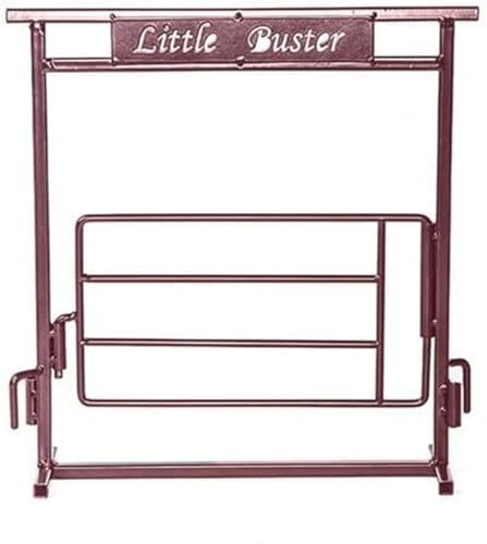 Little Buster Toys Ranch Entry Gate - Red | 1:16 Scale All-Metal Working Farm Gate Accessory | Compatible with Little Buster Panels | Realistic Ranch Display for Collectors & Holiday Farm Scenes