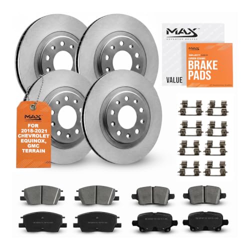 Image of Max Advanced Brakes Front & Rear Brake Kit For Chevrolet Equinox